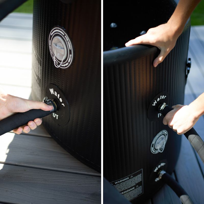 AQUASTIC rozmár medence BrrFree 382L cseppvarrás fekete 15