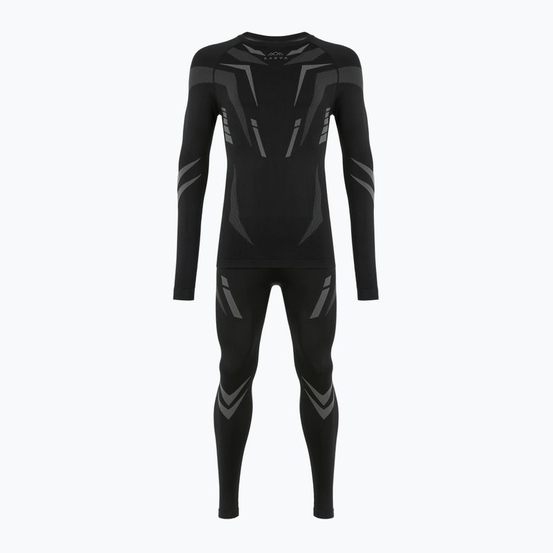 Férfi KADVA ALPINESTEP COOLMAX THERMAL PRO DRY varrás nélküli thermo fehérnemű szett fekete 10
