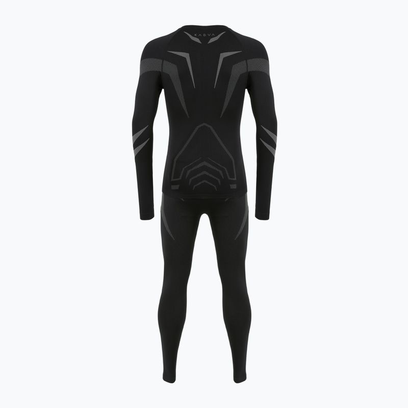 Férfi KADVA ALPINESTEP COOLMAX THERMAL PRO DRY varrás nélküli thermo fehérnemű szett fekete 11
