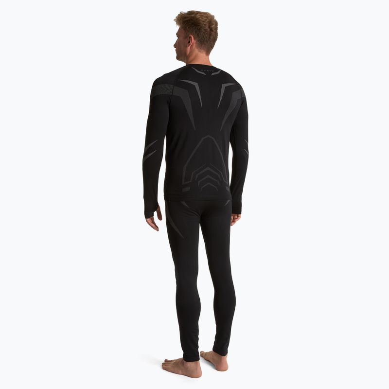 Férfi KADVA ALPINESTEP COOLMAX THERMAL PRO DRY varrás nélküli thermo fehérnemű szett fekete 2