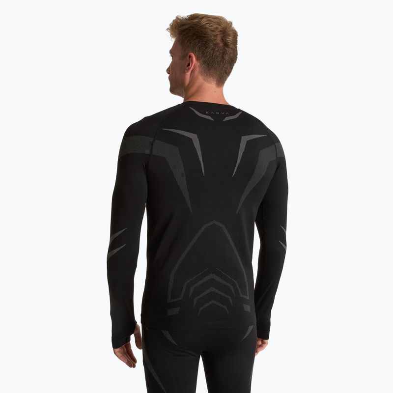 Férfi KADVA ALPINESTEP COOLMAX THERMAL PRO DRY varrás nélküli thermo fehérnemű szett fekete 4
