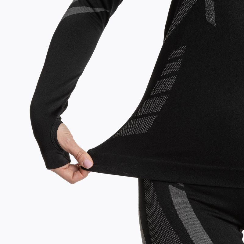 Női KADVA ALPINESTEP COOLMAX THERMAL PRO DRY varrás nélküli fekete termikus fehérnemű szett 6