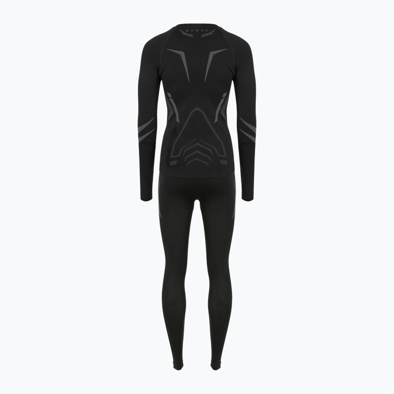 Női KADVA ALPINESTEP COOLMAX THERMAL PRO DRY varrás nélküli fekete termikus fehérnemű szett 12