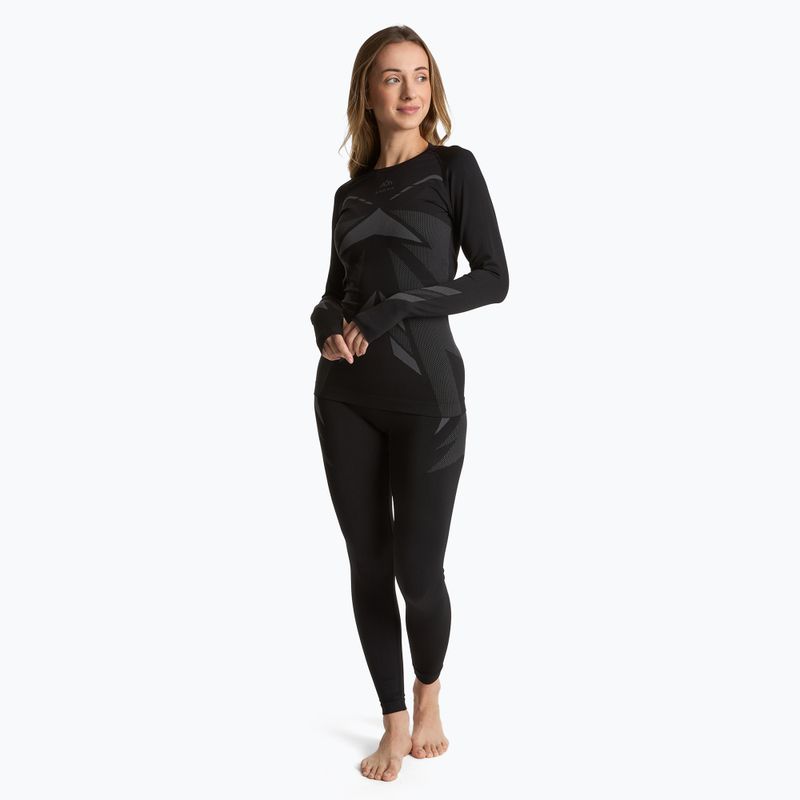 Női termikus fehérnemű szett KADVA ALPINESTEP THERMO LIGHT PLUS fekete