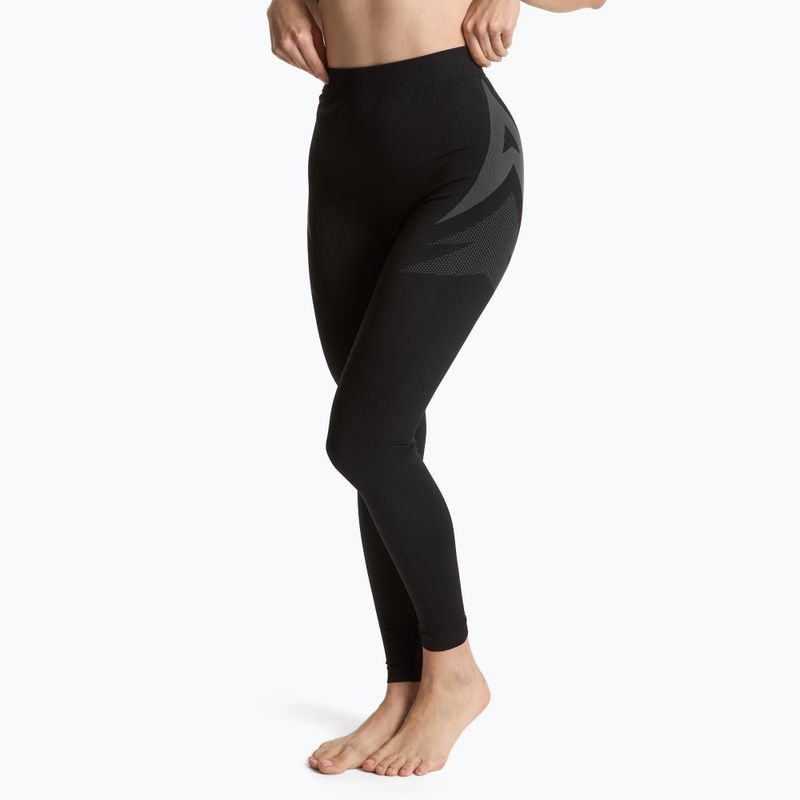 Női KADVA ALPINESTEP THERMO LIGHT PLUS varrás nélküli fekete termikus fehérnemű szett 6