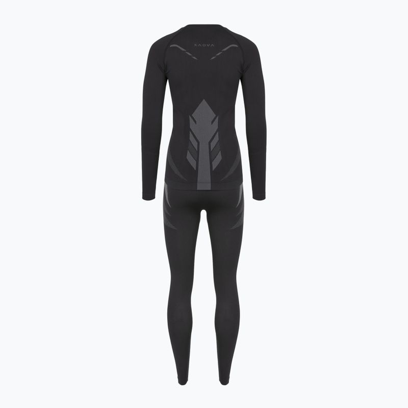 Női KADVA ALPINESTEP THERMO LIGHT PLUS varrás nélküli fekete termikus fehérnemű szett 9