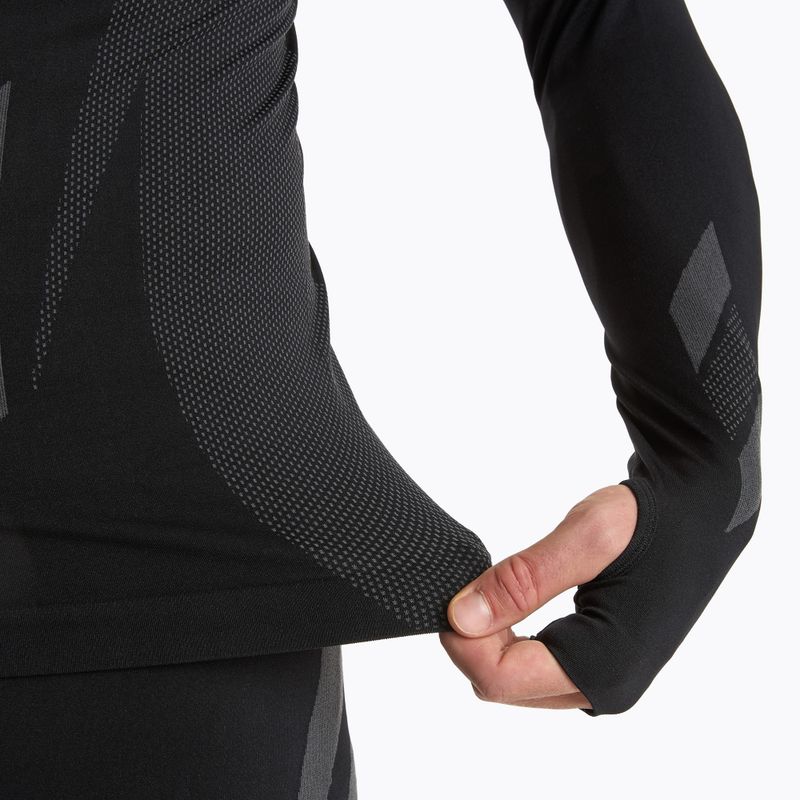 Férfi KADVA ALPINESTEP THERMO LIGHT PLUS varrás nélküli fekete thermoaktív fehérnemű szett 7