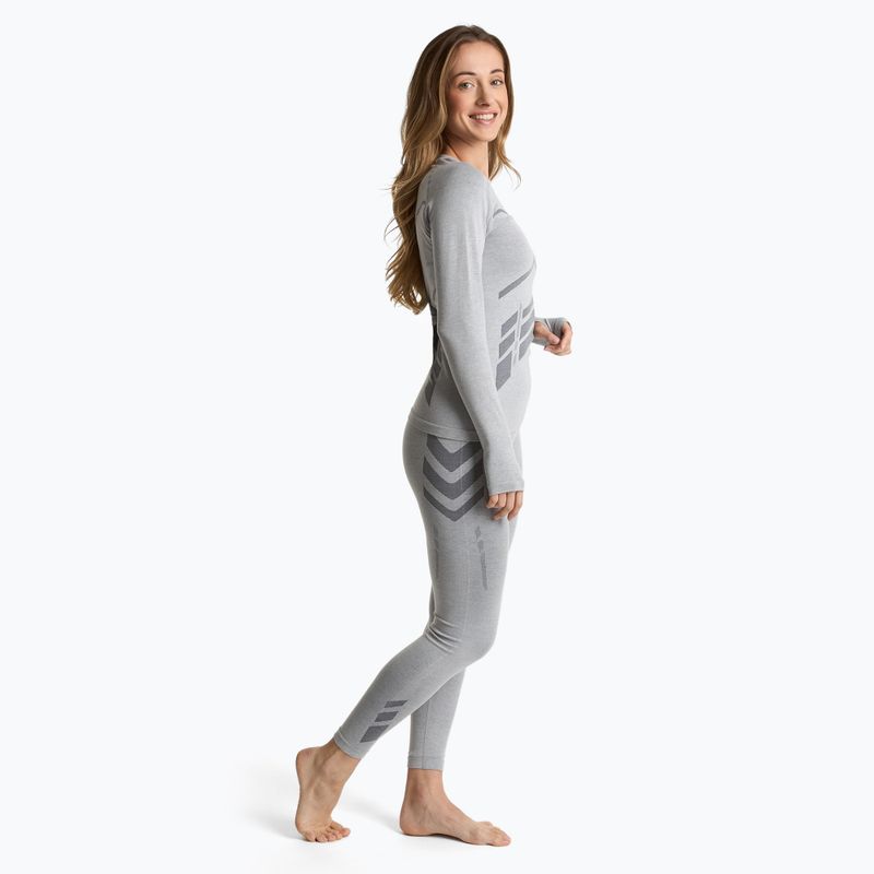 Női termál pulóver KADVA ALPINESTEP BAMBOO THERMO LIGHT PLUS szürke 5