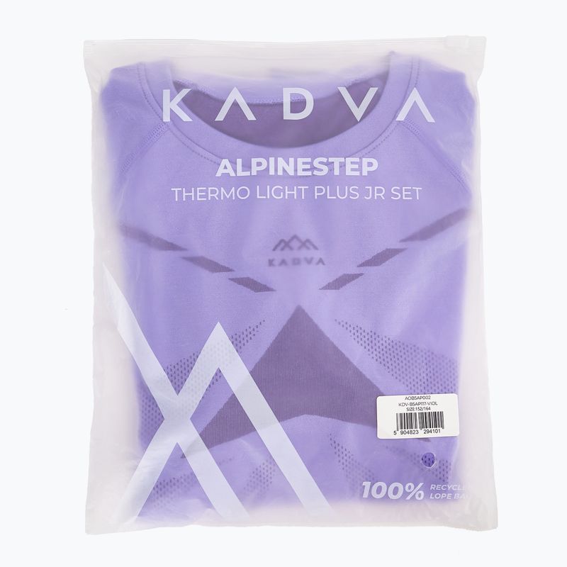KADVA ALPINESTEP THERMO LIGHT PLUS gyermek termo alsónemű szett lila 12