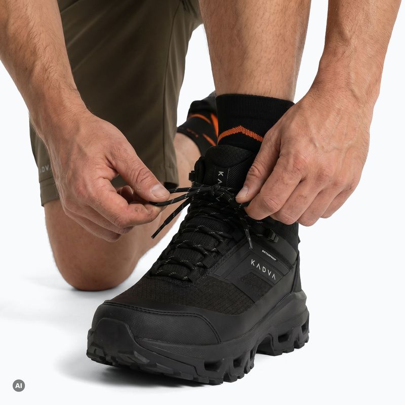 Férfi KADVA Obsidian Mid WP túracipő fekete 5