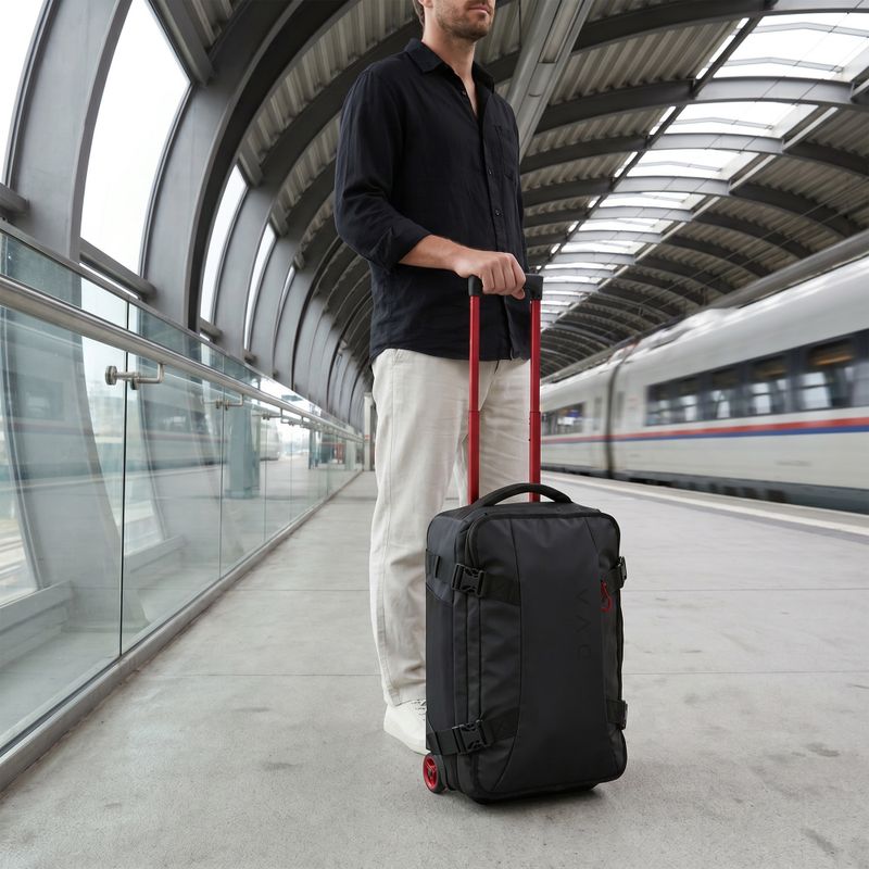 KADVA Mons 40 l fekete utazóbőrönd 17
