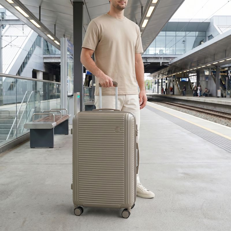 Nagy utazóbőrönd KADVA Palero 95 l bézs 15