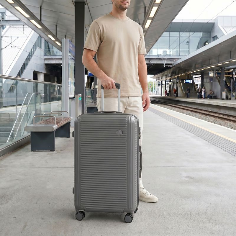 Nagy utazóbőrönd KADVA Palero 95 l szürke 15