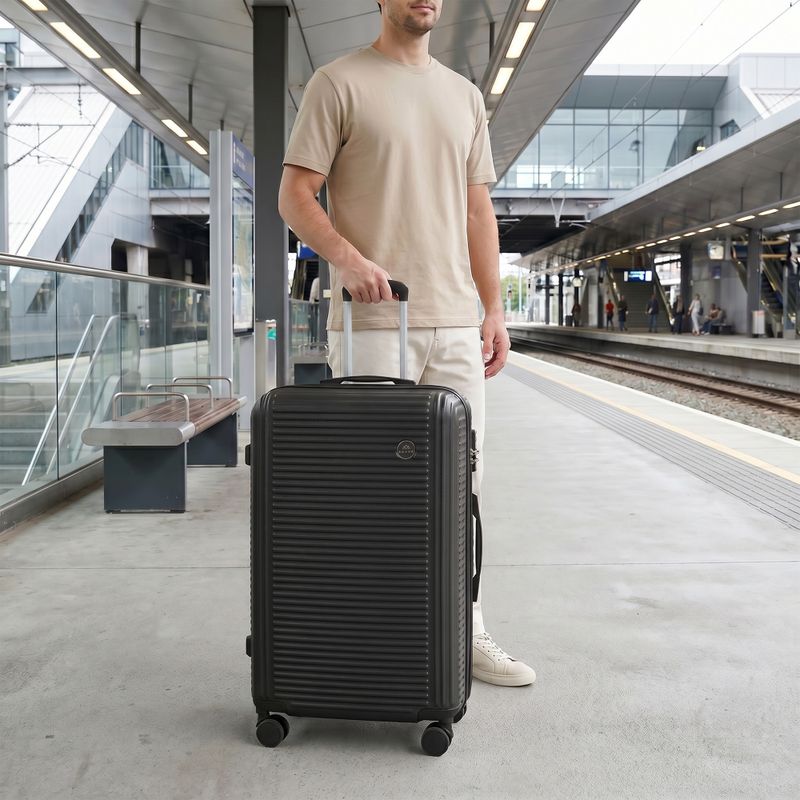 Nagy utazóbőrönd KADVA Palero 95 l fekete 15