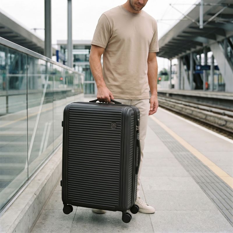 Nagy utazóbőrönd KADVA Palero 95 l fekete 16