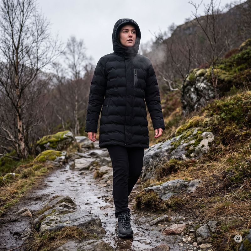 Női pehelydzseki KADVA Alpine WMNS fekete 5