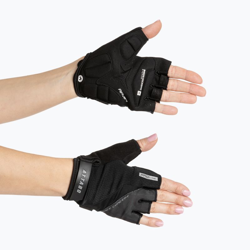 ATTABO kerékpáros kesztyű Kinu Pro ütéscsillapító rendszer fekete 4