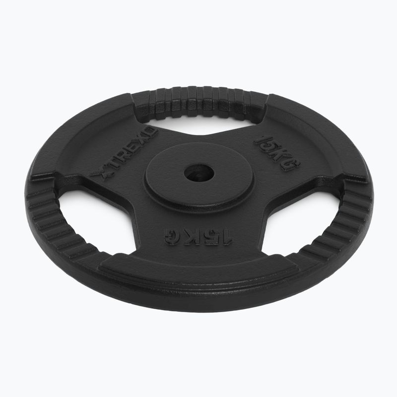 XTREXO öntöttvas súly TRX-ICP015 15 kg króm