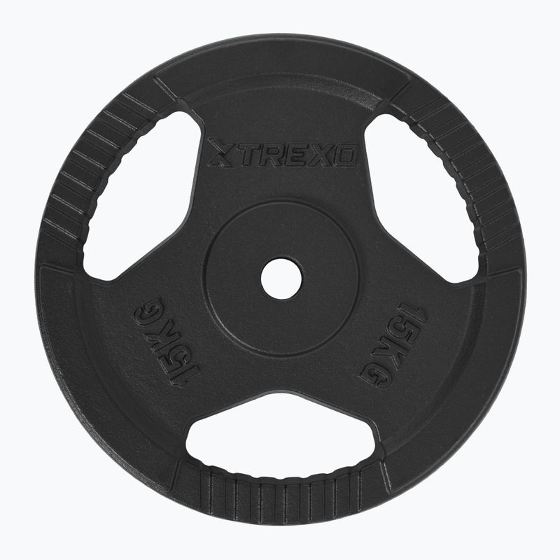 XTREXO öntöttvas súly TRX-ICP015 15 kg króm 2