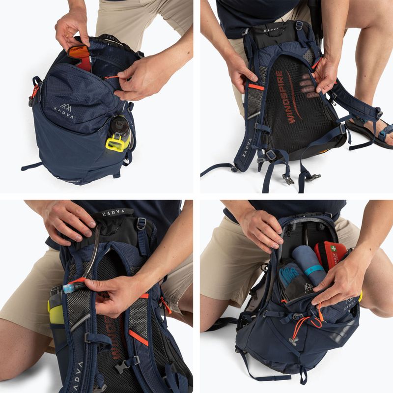 KADVA Aventura 22 l túrahátizsák acélkék 13