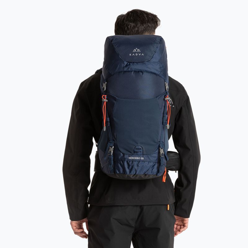 KADVA Sendero 35 l trekking hátizsák acél kék 11