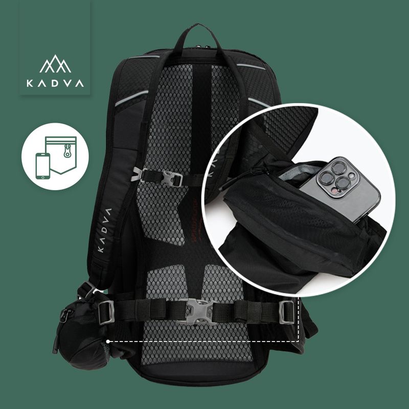 KADVA Escapada 30 l fekete túrahátizsák 26