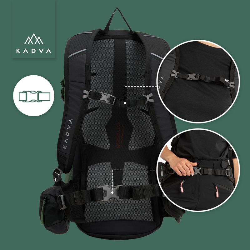 KADVA Escapada 30 l zöld túrahátizsák 27