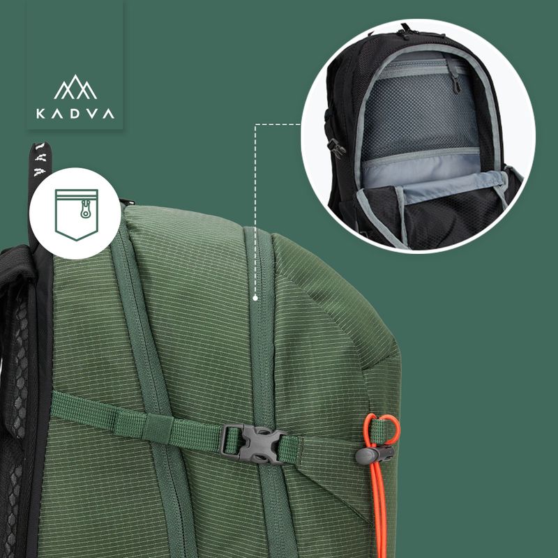 KADVA Escapada 30 l zöld túrahátizsák 30