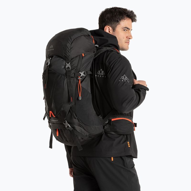 KADVA Vagabundo 40 l fekete túrahátizsák 2
