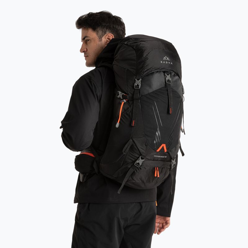 KADVA Vagabundo 40 l fekete túrahátizsák 12