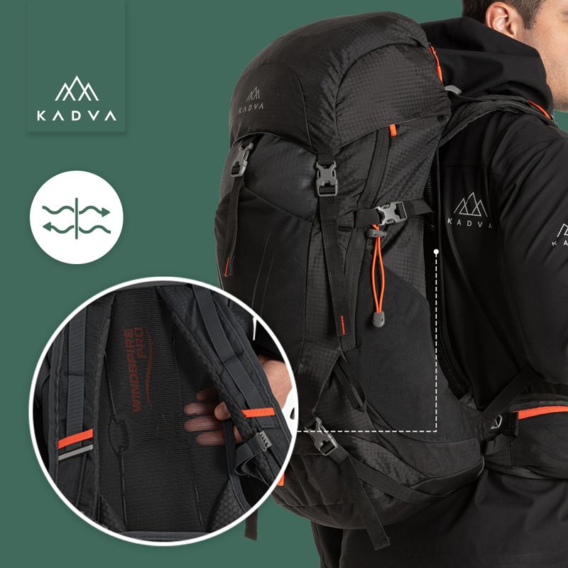 KADVA Vagabundo 40 l fekete túrahátizsák 29