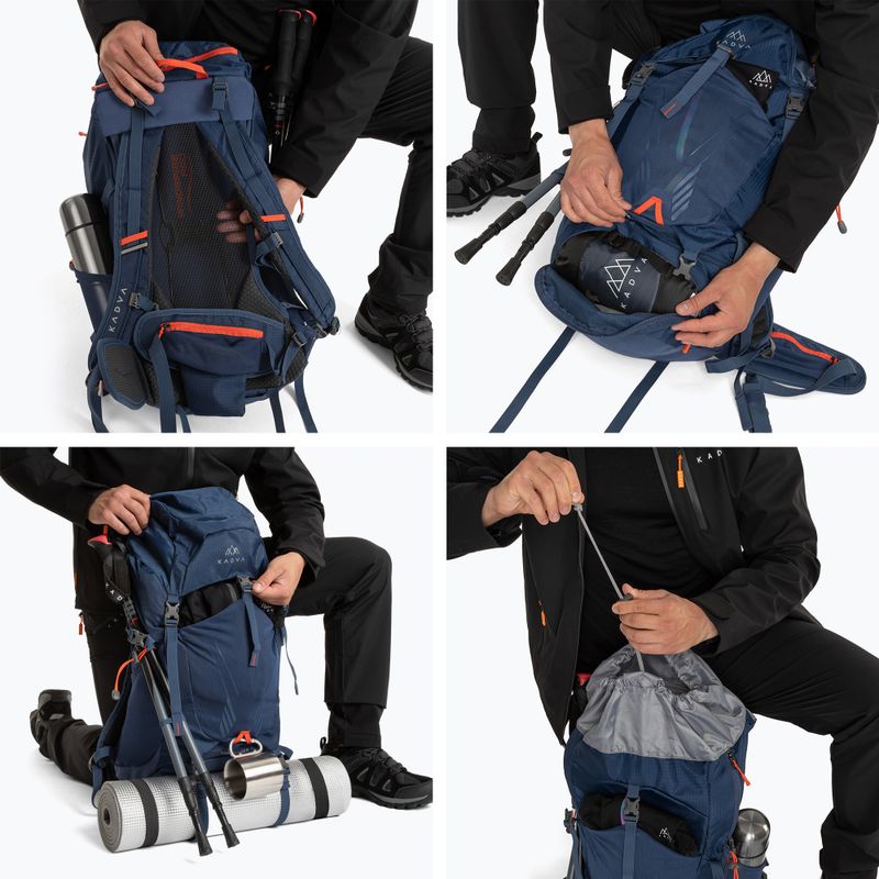 KADVA Vagabundo hátizsák 40 l kék 17