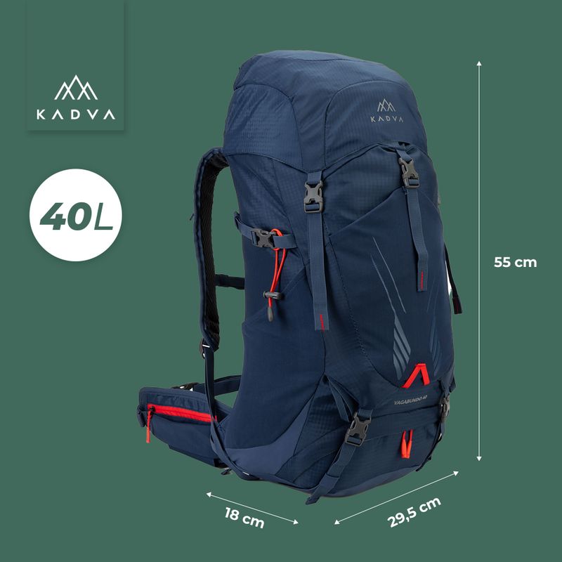 KADVA Vagabundo 40 l kék túrahátizsák 24