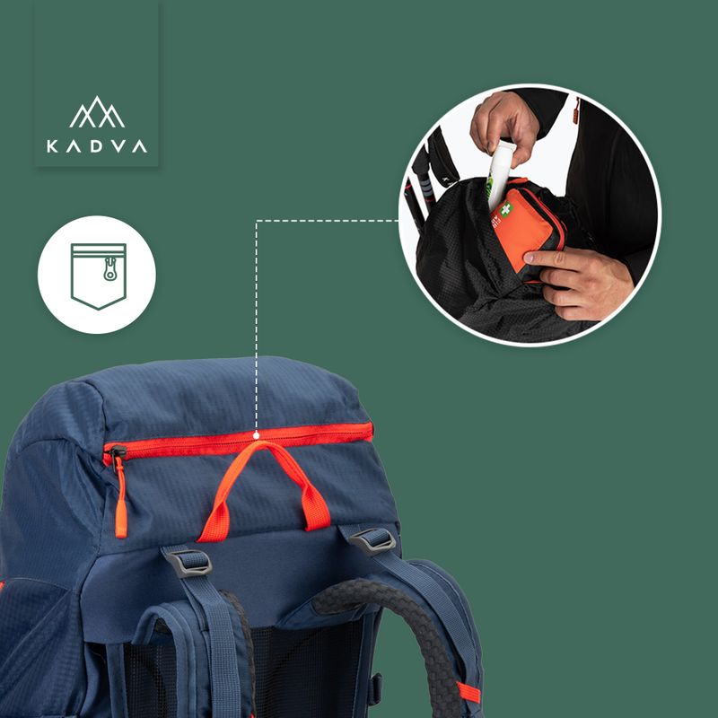 KADVA Vagabundo 40 l kék túrahátizsák 27