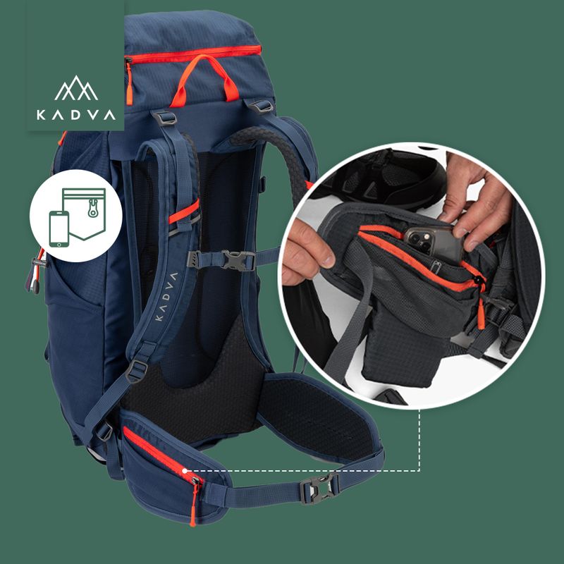KADVA Vagabundo 40 l kék túrahátizsák 29