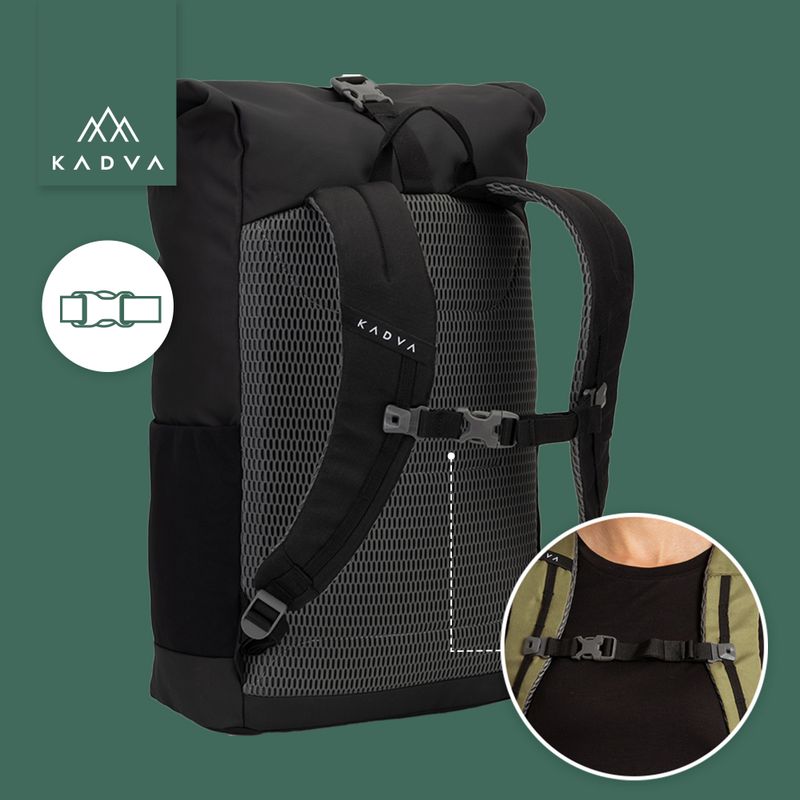 KADVA Companion 20 l városi hátizsák fekete 8