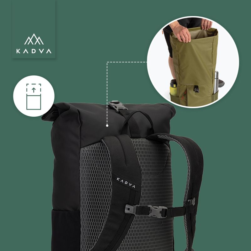 KADVA Companion 20 l városi hátizsák fekete 10