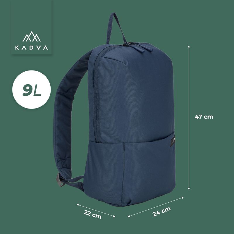 KADVA CityQuest 9 l városi hátizsák tengerészkék 7