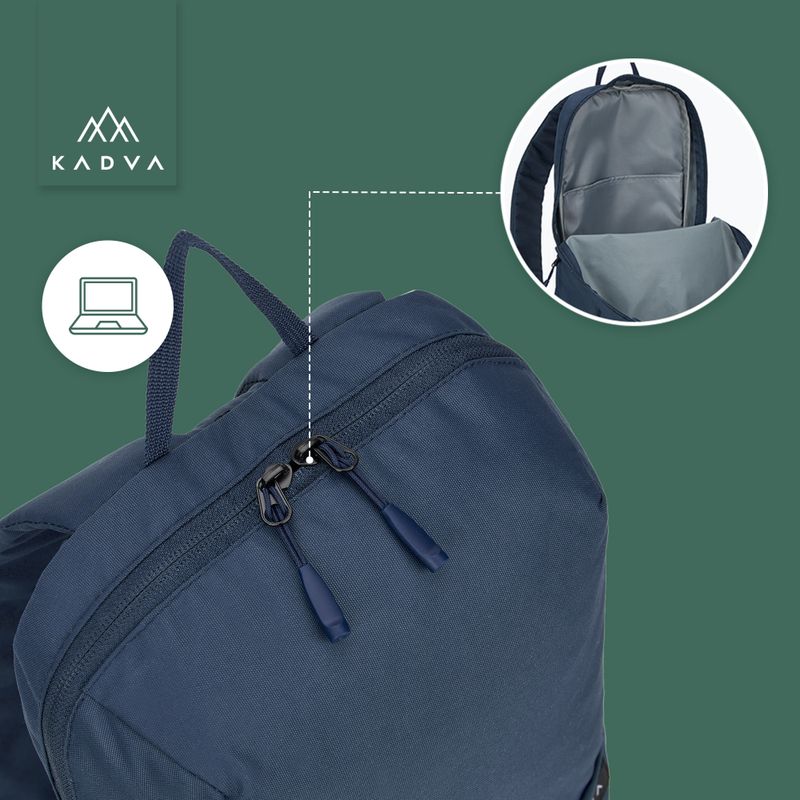 KADVA CityQuest 9 l városi hátizsák tengerészkék 8