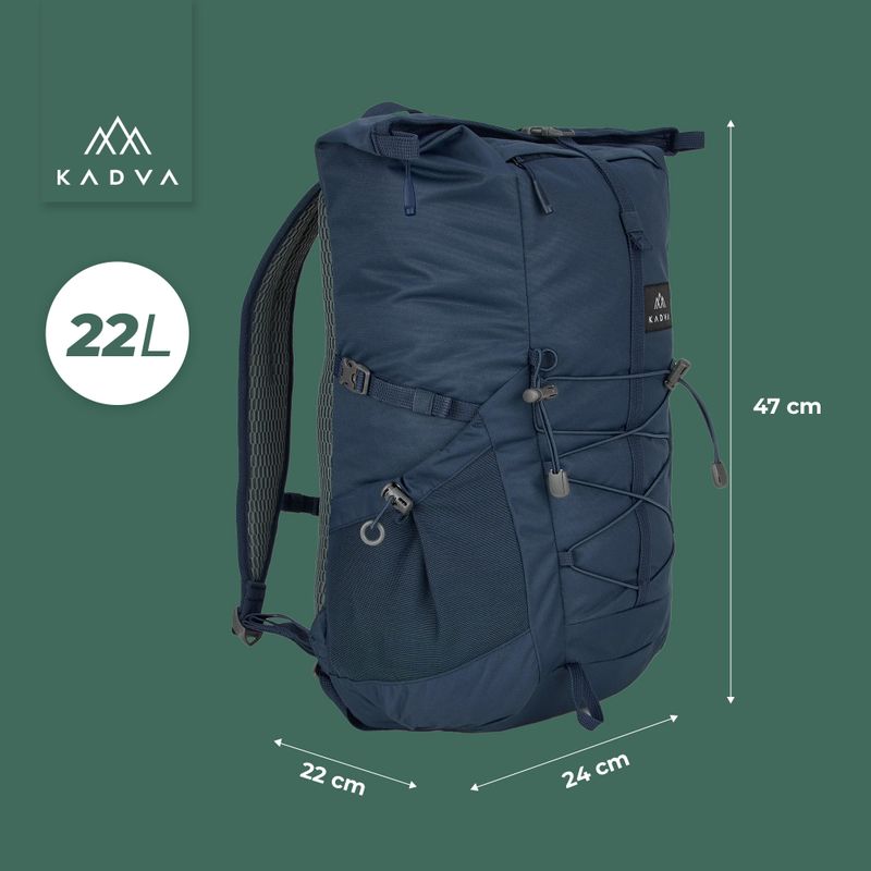 KADVA CityQuest 22 l városi hátizsák tengerészkék 23