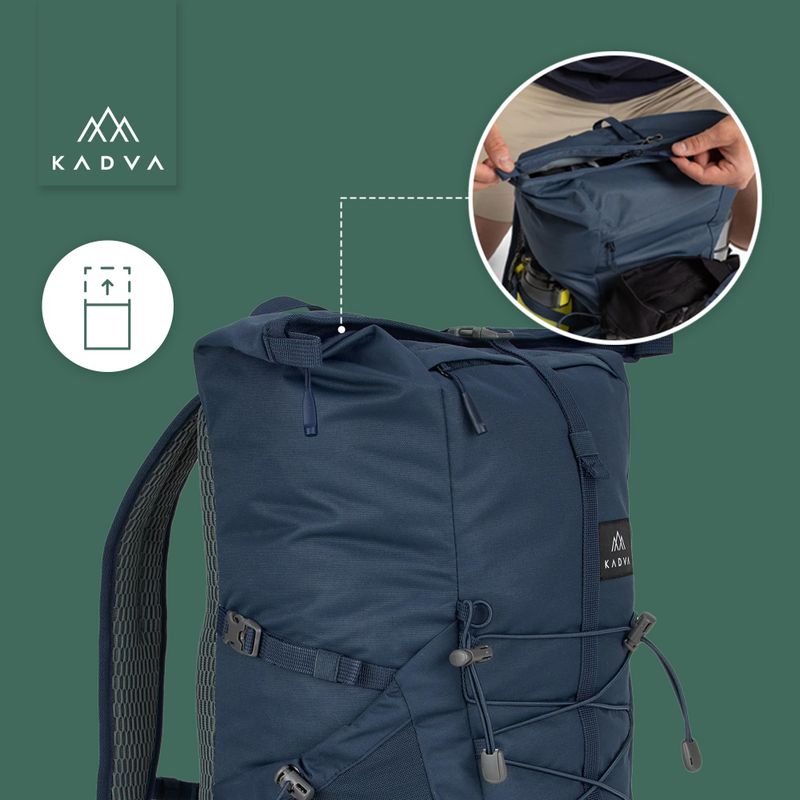 KADVA CityQuest 22 l városi hátizsák tengerészkék 24