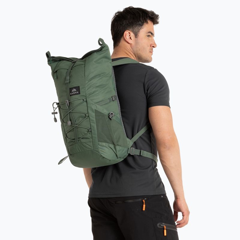 KADVA CityQuest 22 l zöld városi hátizsák 2