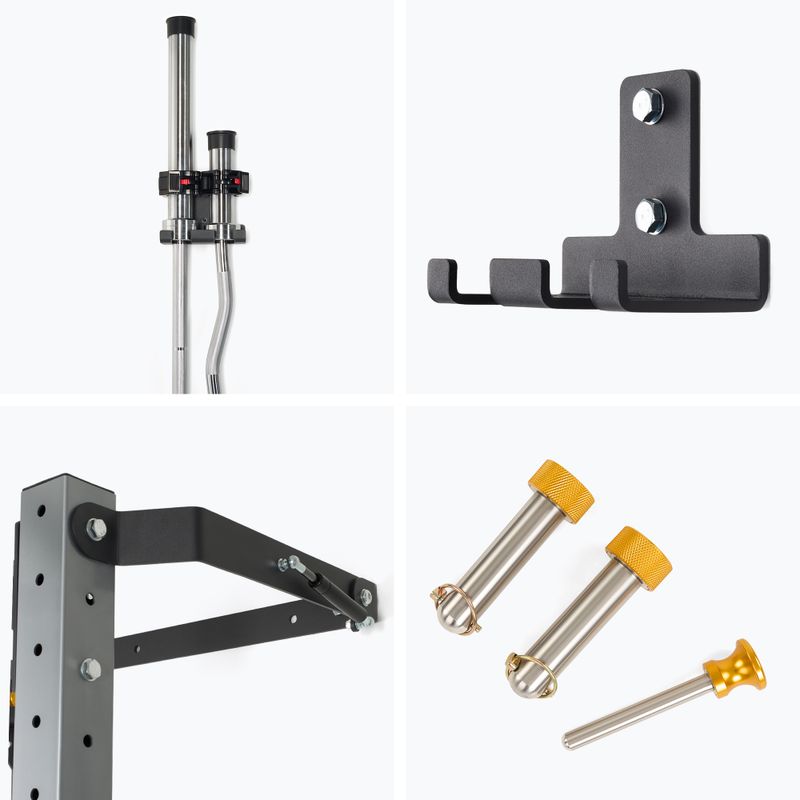 XTREXO Mercury fali ketrec paddal és tányértartóval fekete színben 10