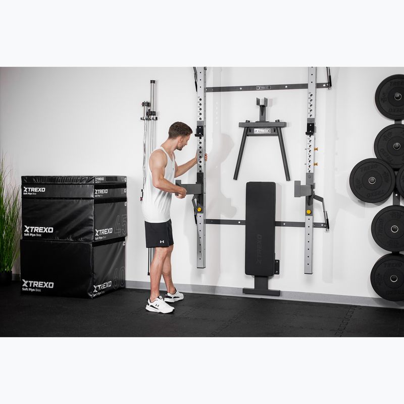 XTREXO Mercury fali ketrec paddal és tányértartóval fekete színben 12