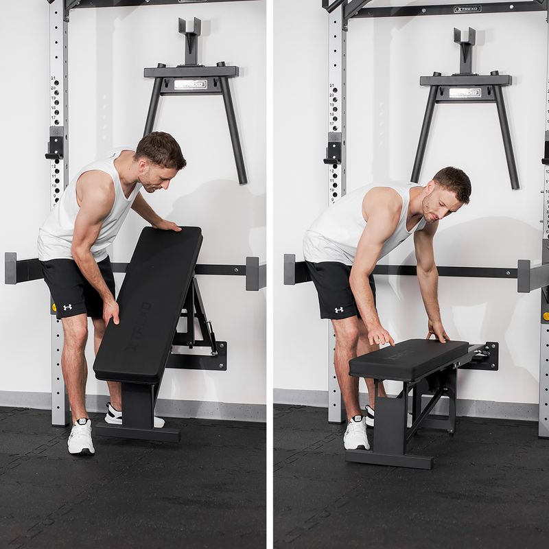 XTREXO Mercury fali ketrec paddal és tányértartóval fekete színben 13