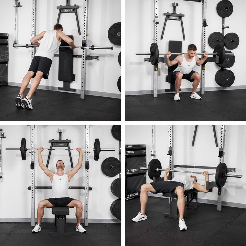 XTREXO Mercury fali ketrec paddal és tányértartóval fekete színben 15