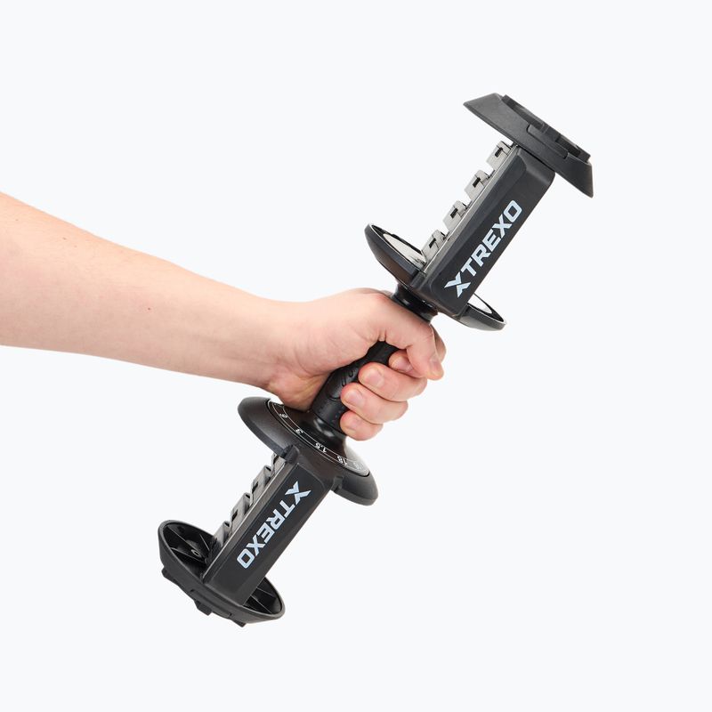 TREXO fogantyú 18kg-os állítható súlyzóhoz TXO-B4W003-B fekete 5