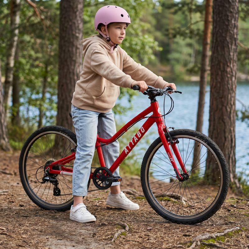 Gyermek kerékpár ATTABO EASE 24" piros 6