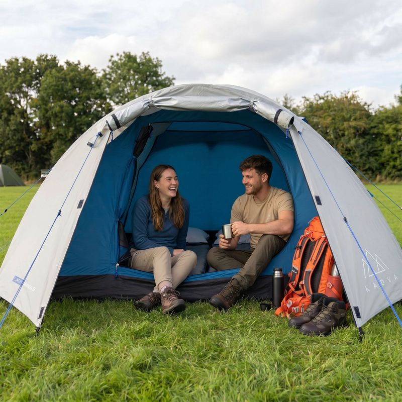 Kempingsátor 3-osobowy KADVA CAMPdome 3 grey 10