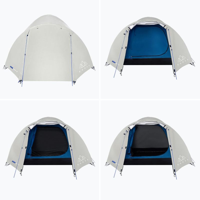 4 személyes kemping sátor KADVA CAMPdome 4 grey 4